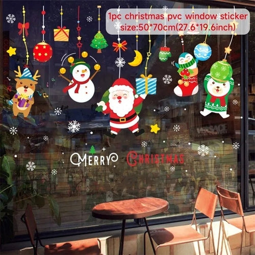 Christmas Window Stickers Christmas Wall Sticker Kids Room Wall Decals