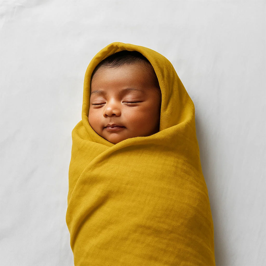 Maxi Organic Cotton Swaddles - Honey