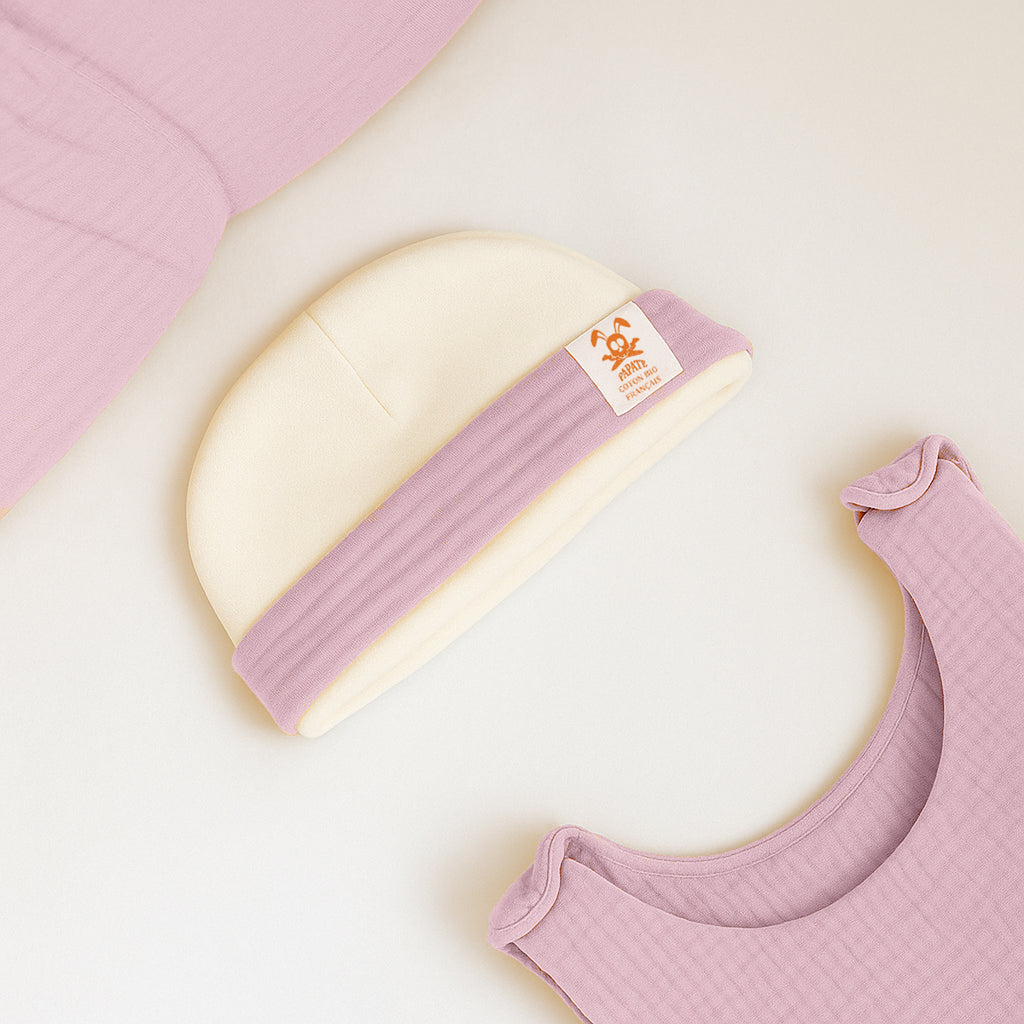 Newborn Hat in Organic Cotton - Pink