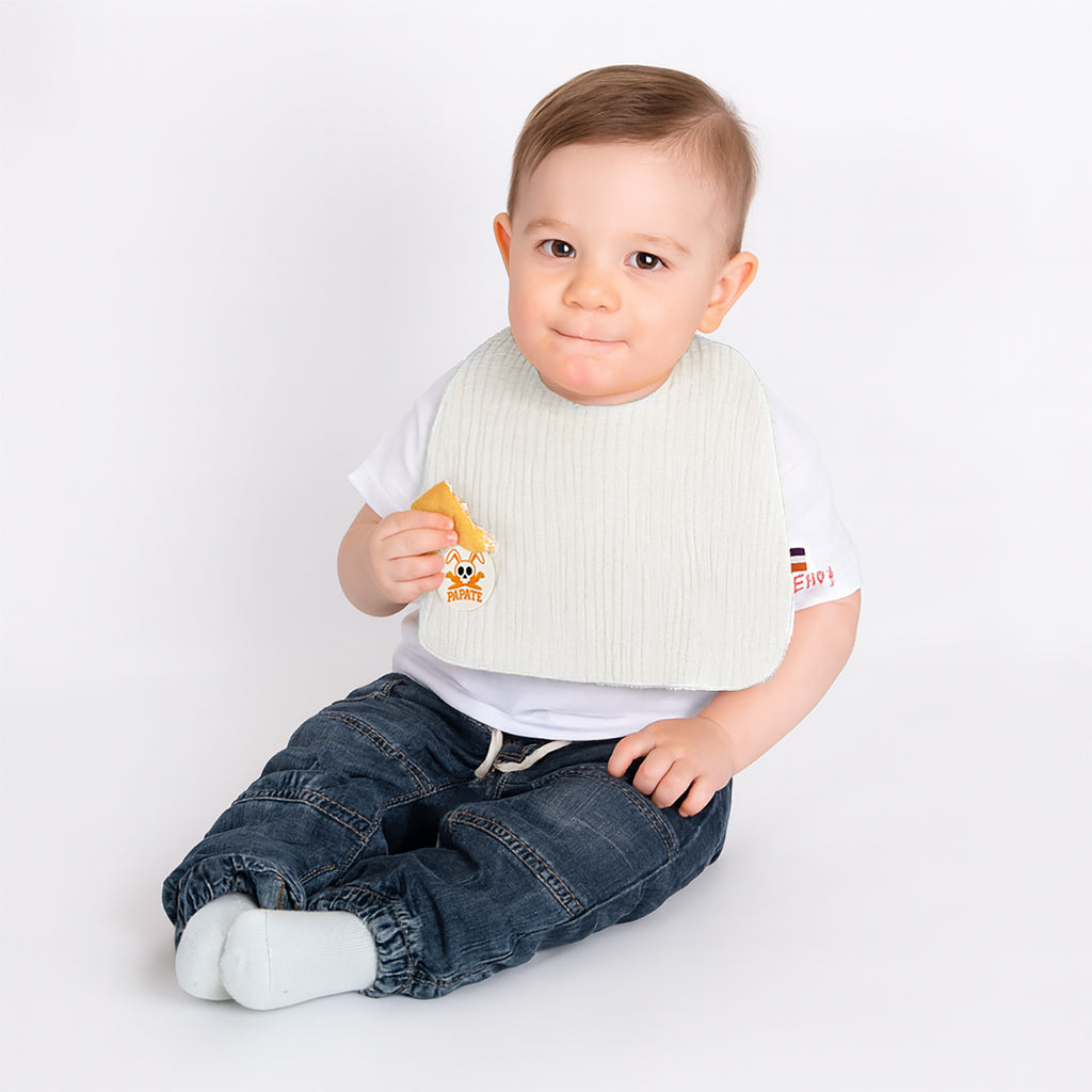 Organic Cotton Bib - White